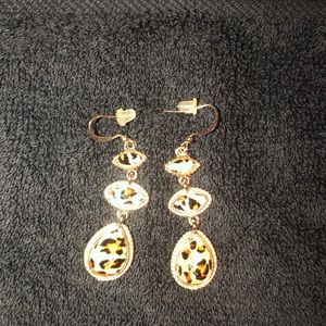 Leopard Gold Earrings